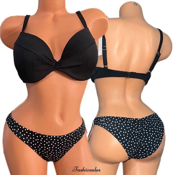 Victorias Secret Swim Twist Removable Push-Up Padding Bikini top & Bottom Set - Picture 3 of 5